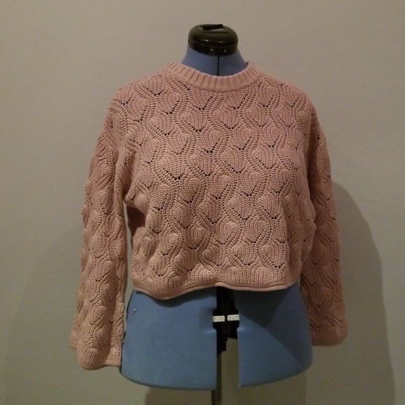Crop crotchet sweater - Picture 2 of 4